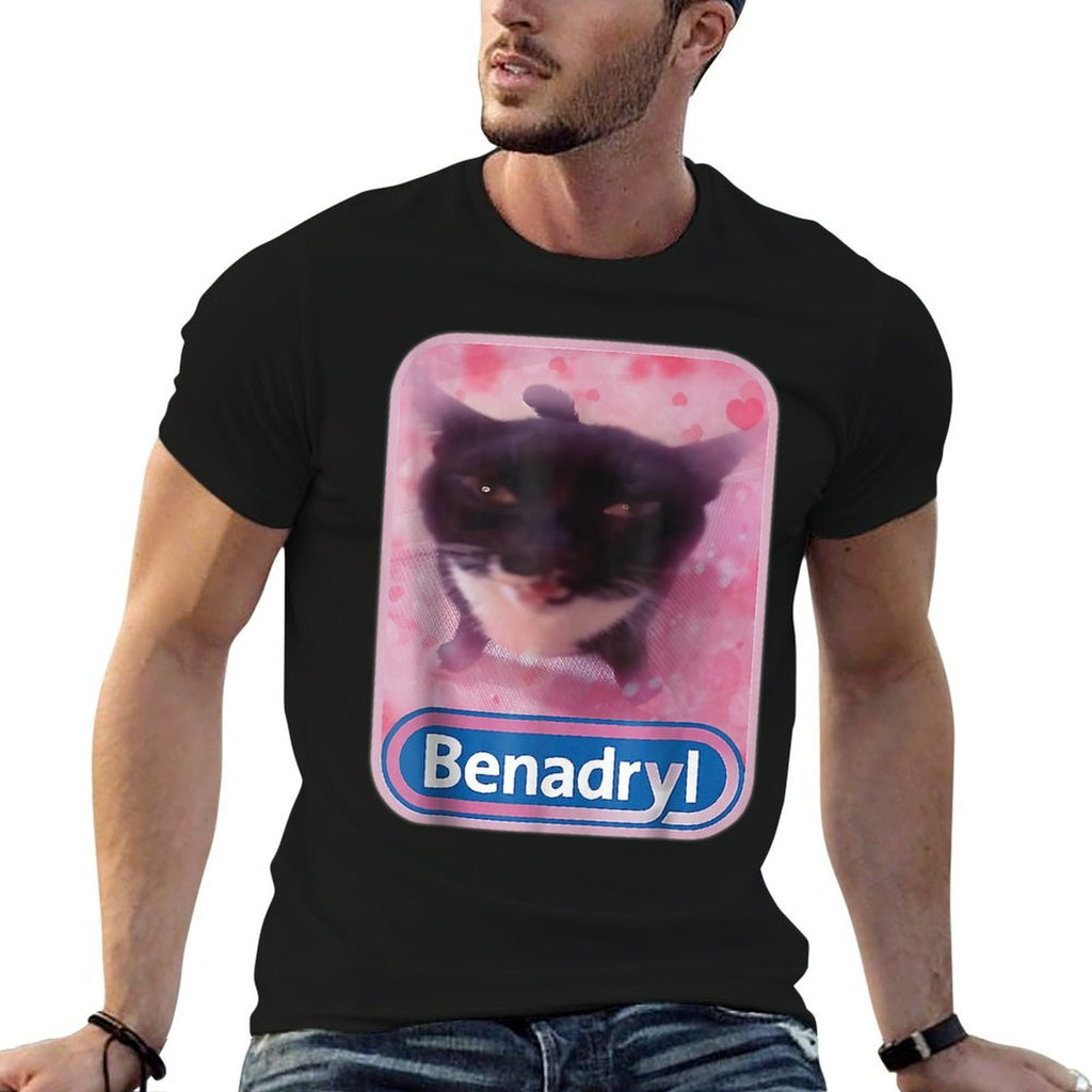 Benadryl Meme Cat Benny Cute  Funny  Slim-fit Cut T-Shirt