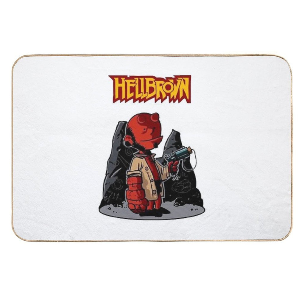 HellBrown  Repositionable Bath Mat