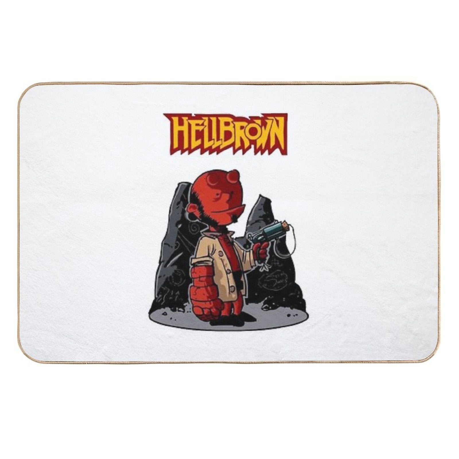 HellBrown  Repositionable Bath Mat