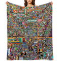 Reddit Rplace Poster Sustainable Throw Blanket