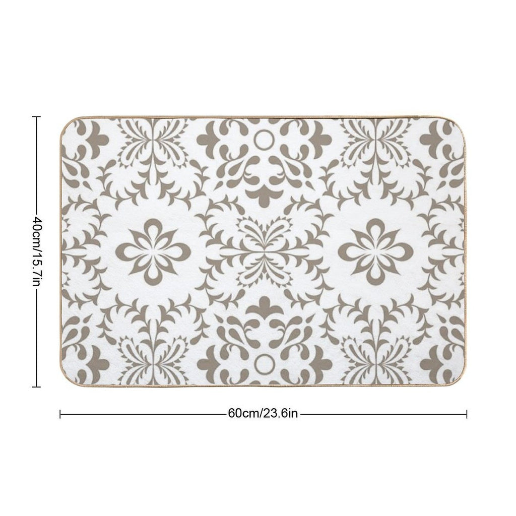 Vintage Marrakesh Mosaic, Moroccan Tiles  Odorless Bath Mat