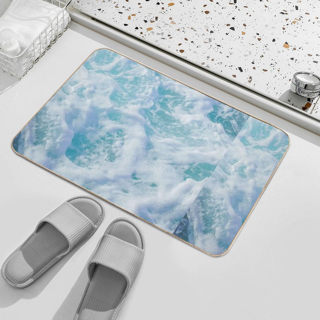 Ocean Waves  Stain-Proof Bath Mat