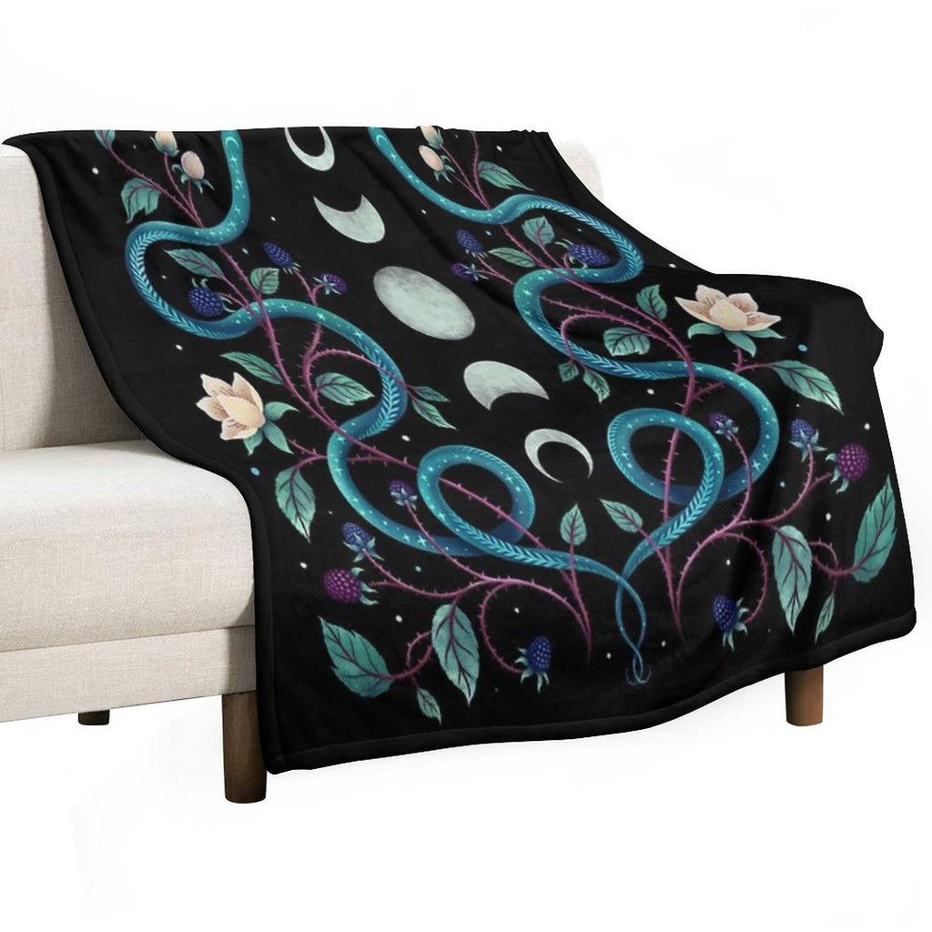 Serpent Moon All-season Throw Blanket
