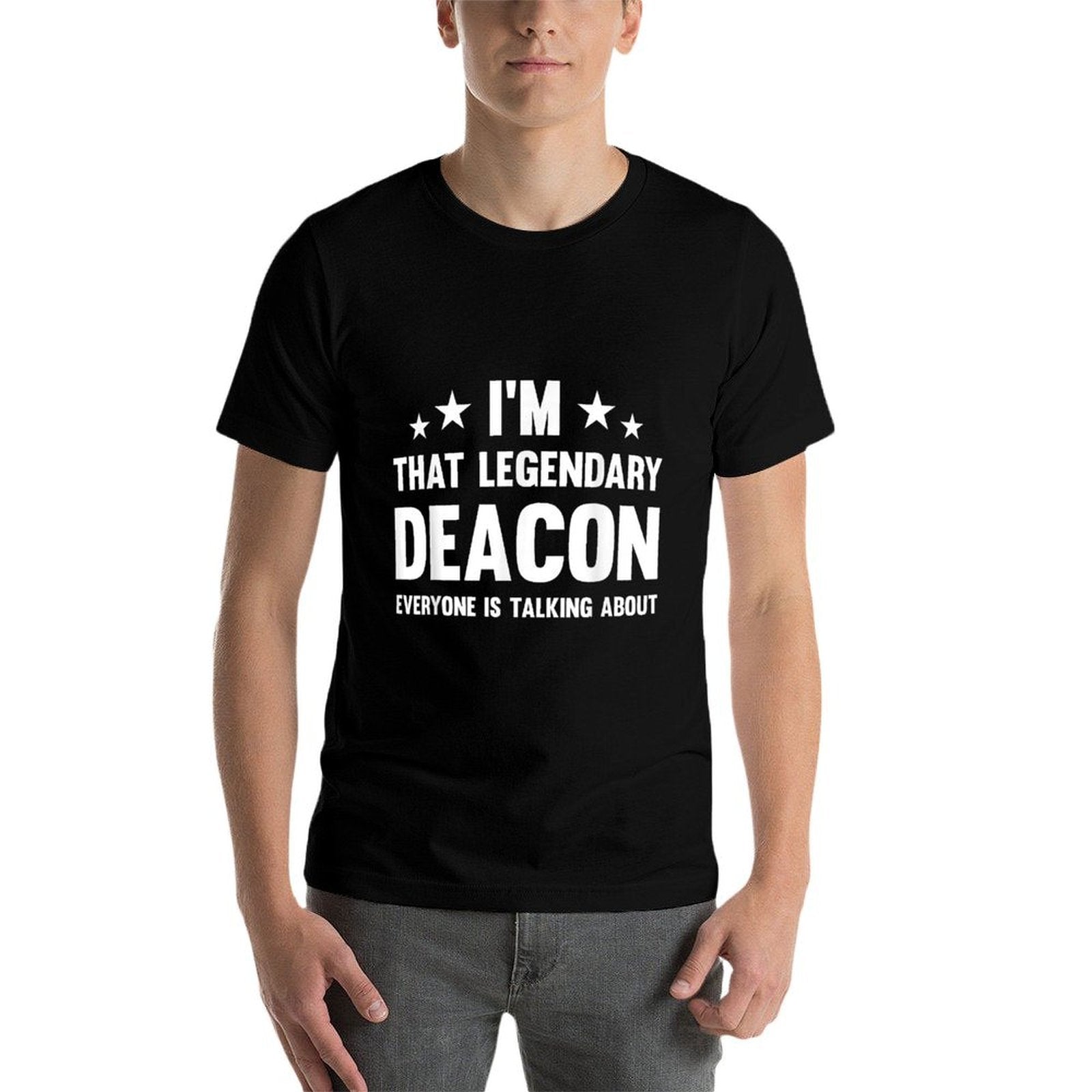 Deacon Personal First Name Im That Legendary Funny Deacon  Eco-friendly Material T-Shirt