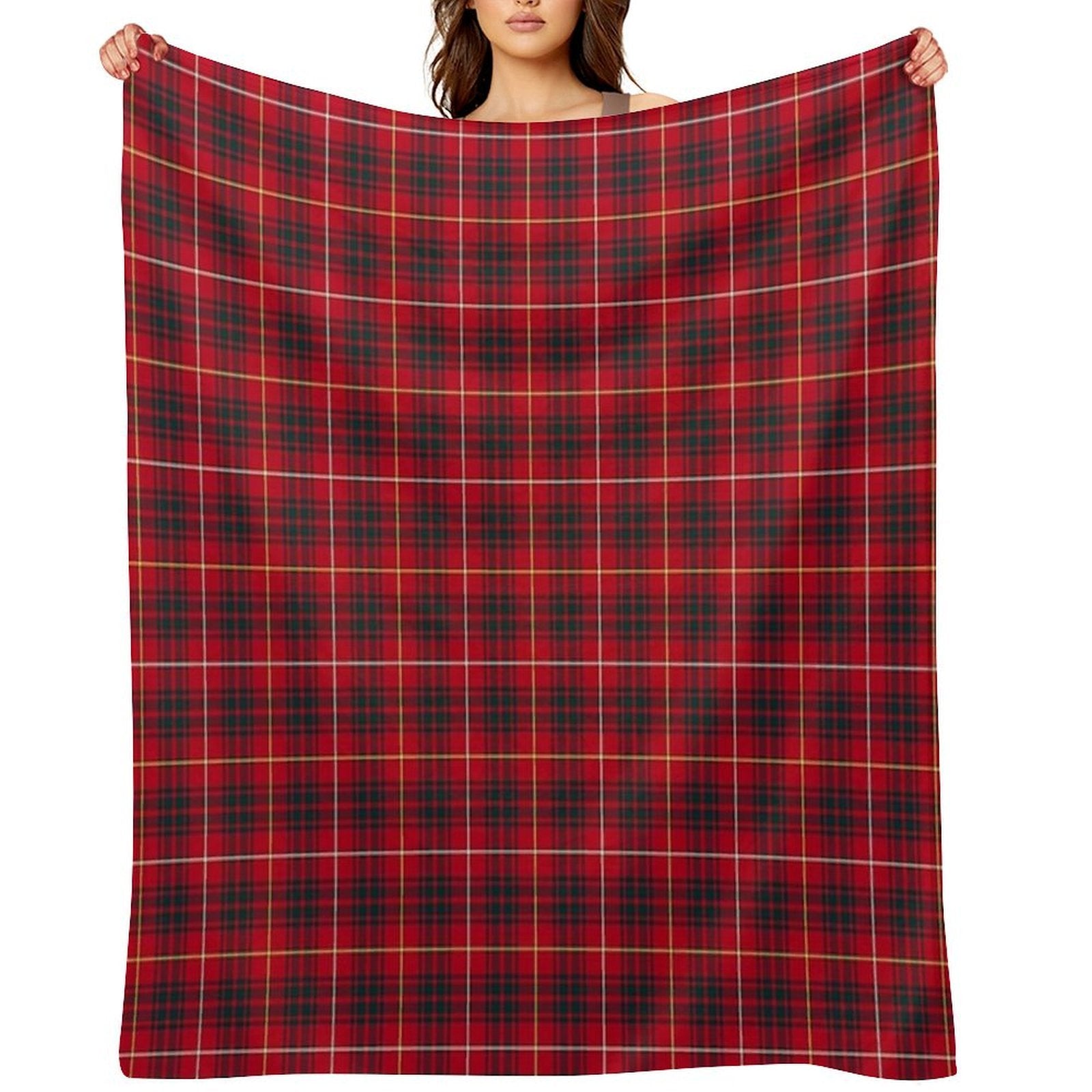 Clan Bruce Tartan Compact Throw Blanket