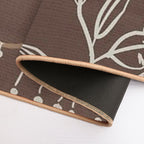 Abstract - Neutral Meeting Point 2 in Brown  Stain-Proof Bath Mat