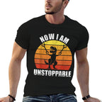 Retro Now I Am Unstoppable Funny T-Rex Gifts Vintage  Stretchy T-Shirt