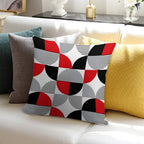 Colorful Geometry Soft Anti-Pilling Throw Pillow