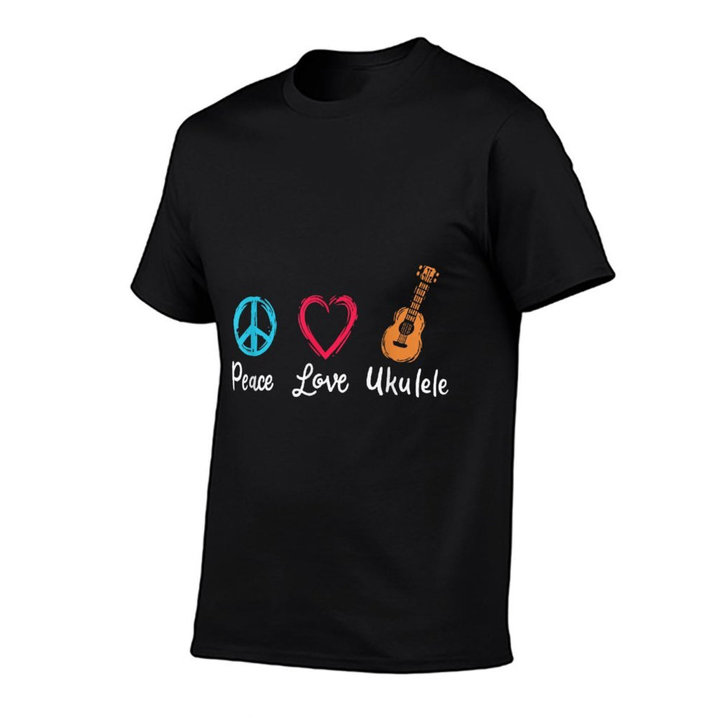 Peace Love Ukulele  Eco-friendly Material T-Shirt