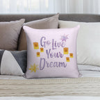 Go Live Your Dream Tangled Soft Gift Ready Throw Pillow