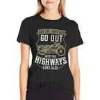 Christian Motorcycle Biker Faith Lord Go Out Into Highways  Cotton T-Shirt