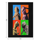 The Muppets Kermit The Frog Pop Art Lightweight Throw Blanket