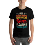 Retro Float Trip River Tubing Floating River Boat Drinking  Relaxed-fit T-Shirt