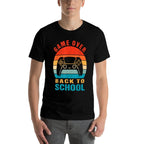 Back to School Funny Game Over Teacher Student Controller  Versatile T-Shirt