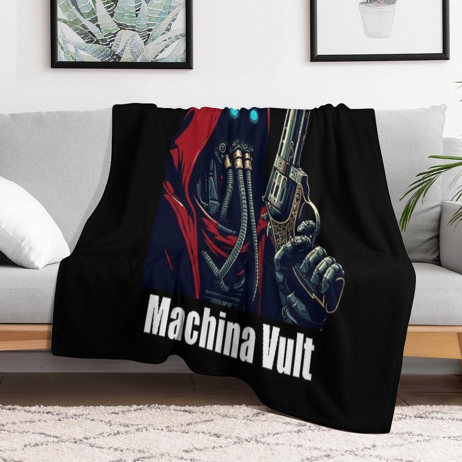 Admech Techpriest Machina Vult (The Machine Wills It) Durable Throw Blanket