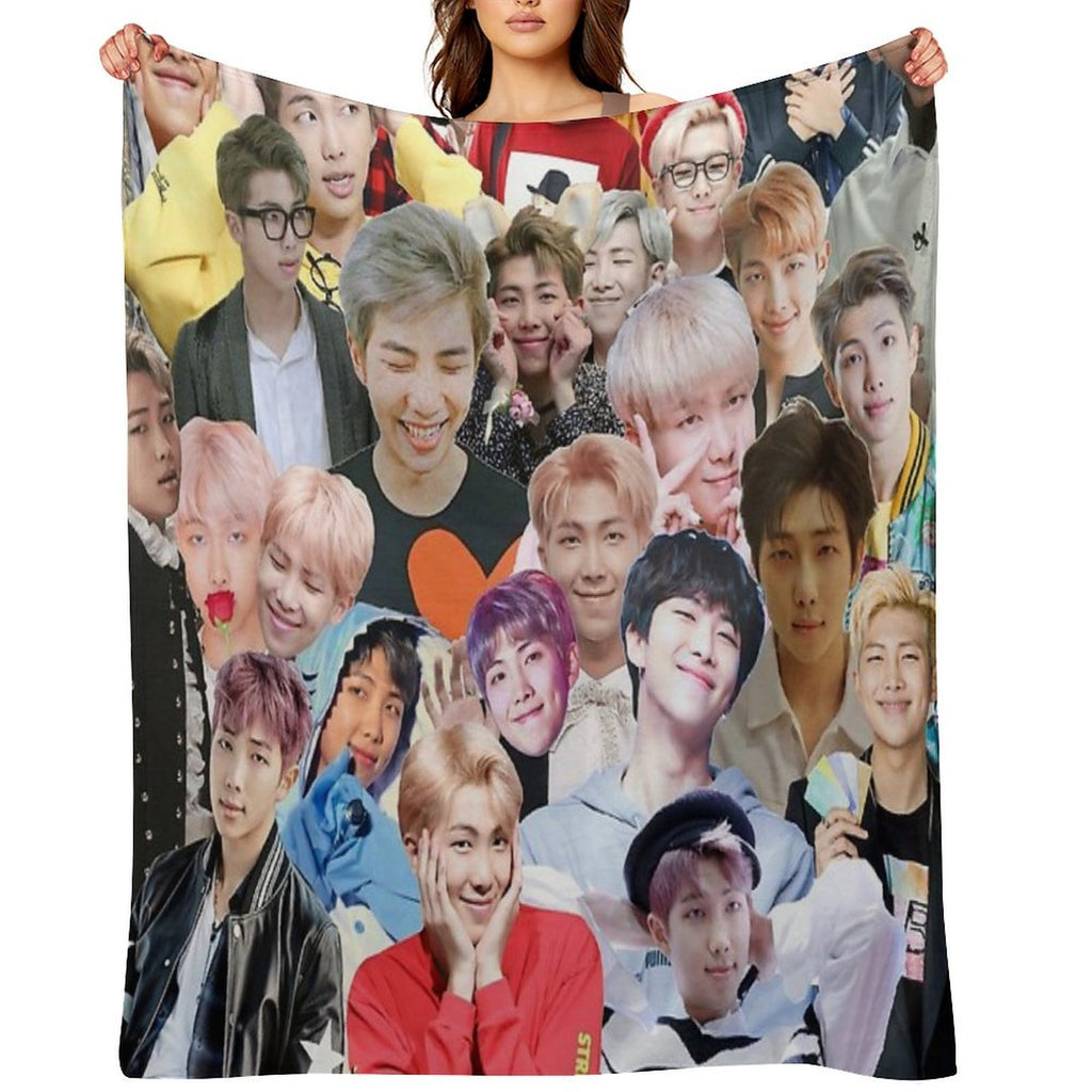 RM BTS Collage Anti-pilling Throw Blanket