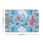 Tulip Blossom Abstract Art Print  Dirt-Trapping Bath Mat