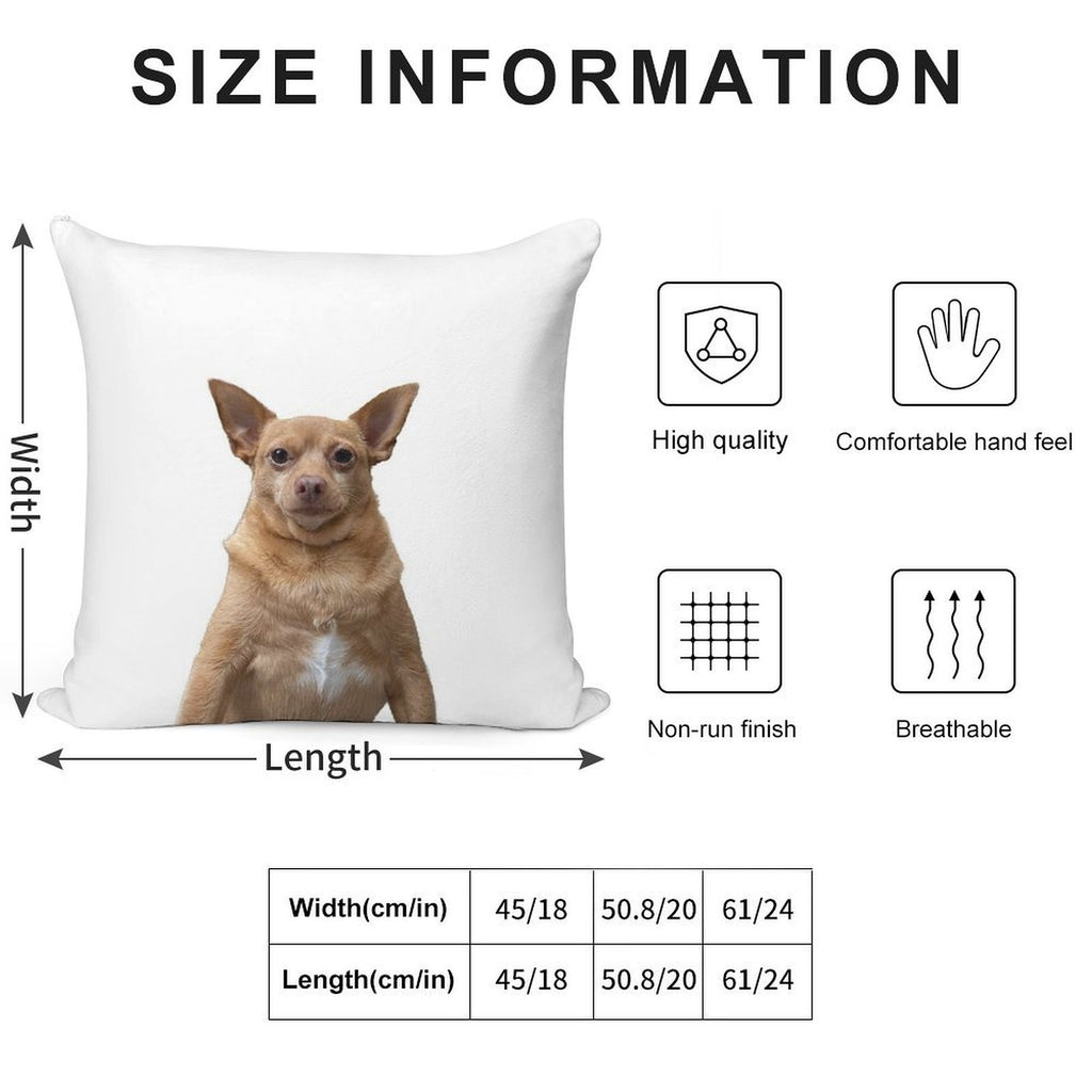 Macho Cheddar Soft Shrink-Resistant Throw Pillow