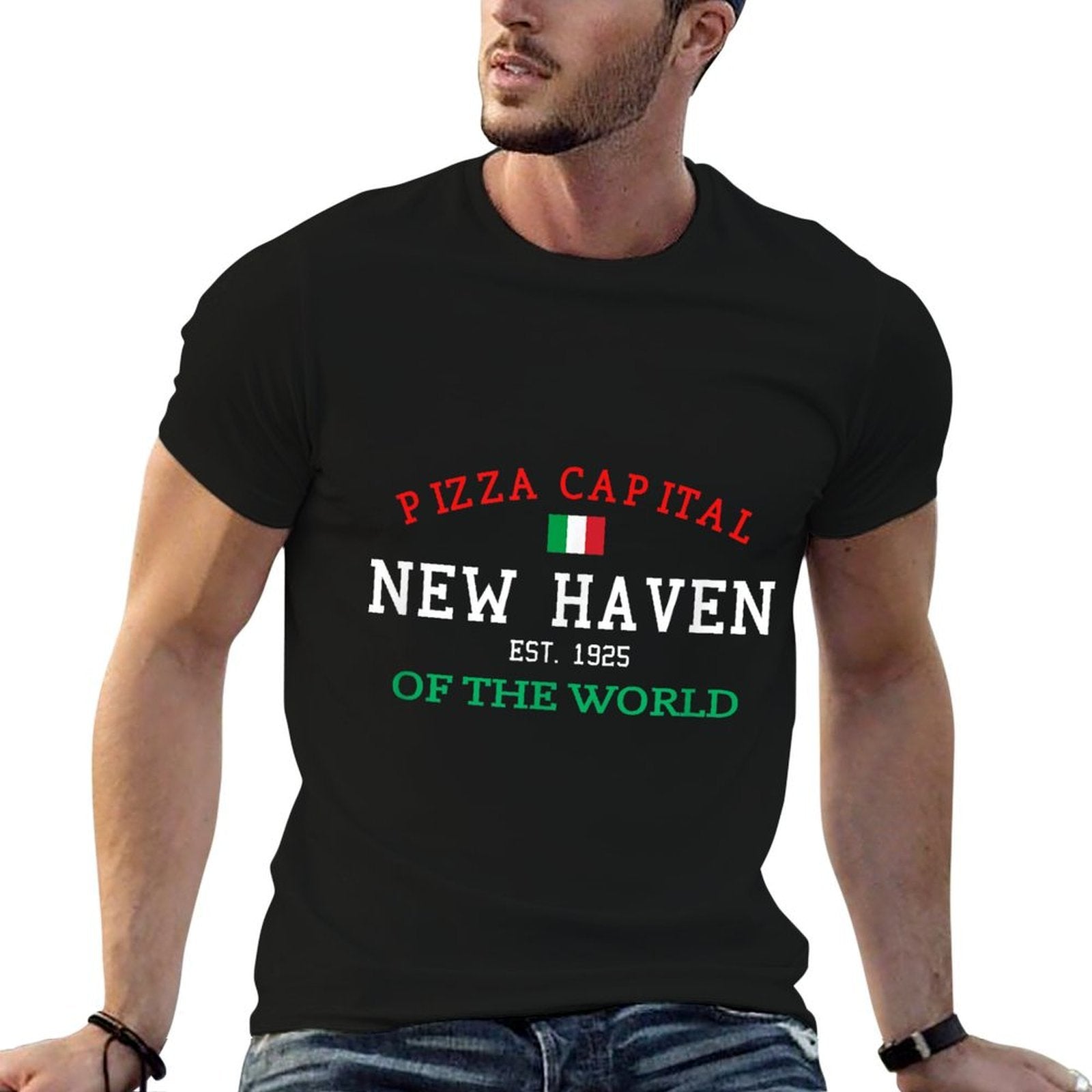 Pizza Capital of The World New Haven Connecticut  Affordable Price T-Shirt