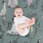 Girls Running From Houses Wrinkle-free Throw Blanket