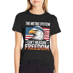 The Metric System Cant Measure Freedom America Eagle Meme  Polyester Blend T-Shirt