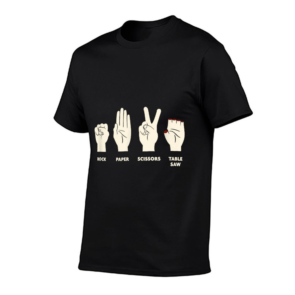 Rock Paper Scissors Table Saw - Funny Carpenter Contractor  Versatile T-Shirt
