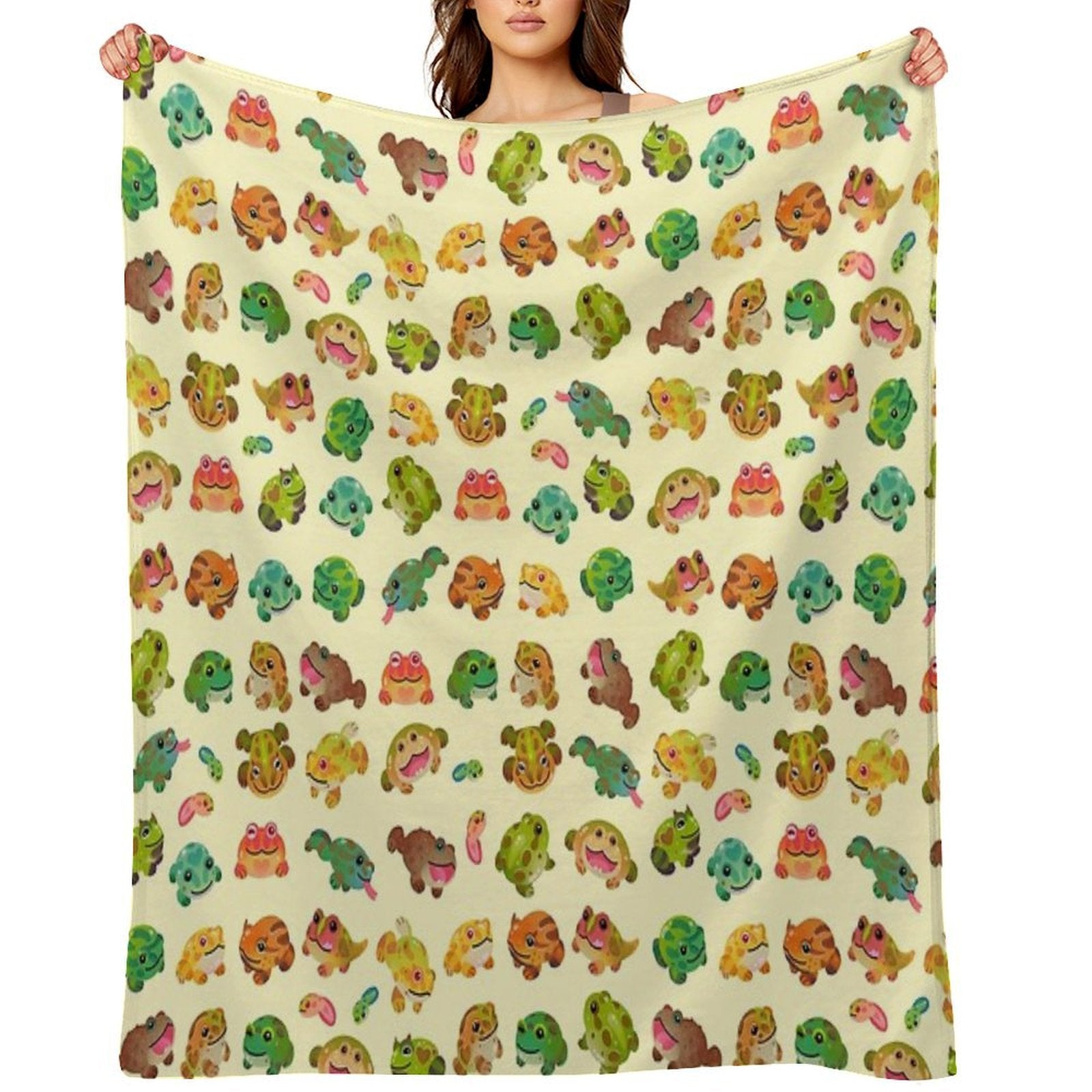 Horned Frog - Bright Versatility Throw Blanket