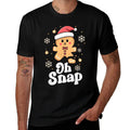 Oh Snap Gingerbread Man Cute Christmas Cookie Baking Team  Graphic-printed T-Shirt