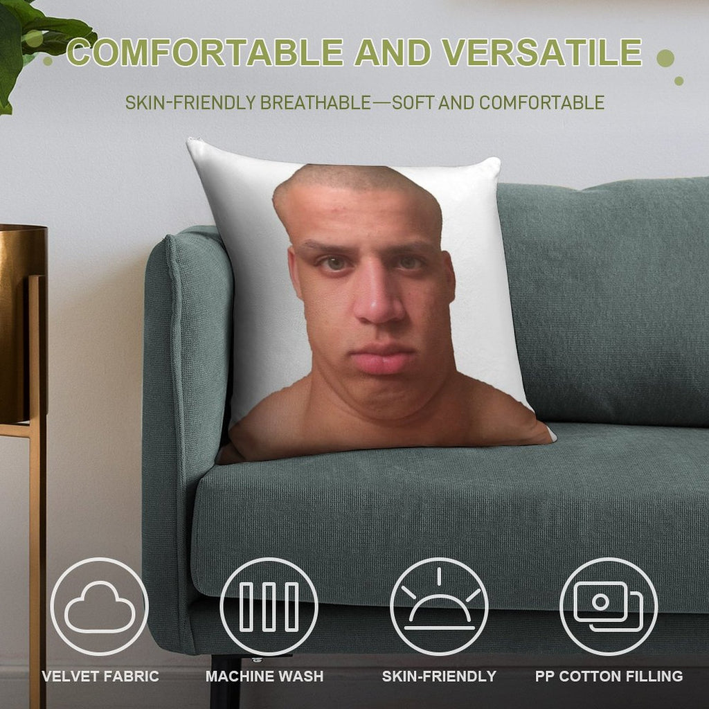 Tyler1 Selfie Soft Luxury Feel Throw Pillow