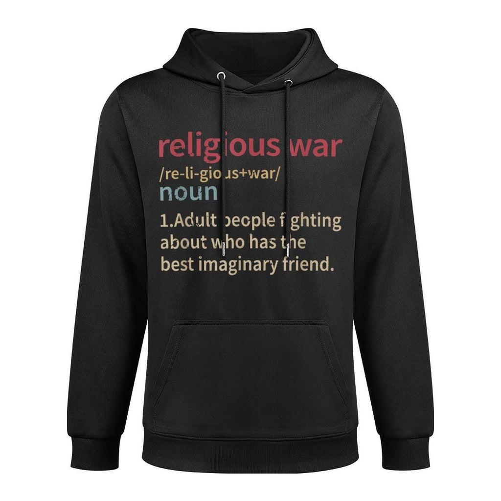Vintage Religious War Definition Anti-religious Activist Versatile Streetwear Hoodie