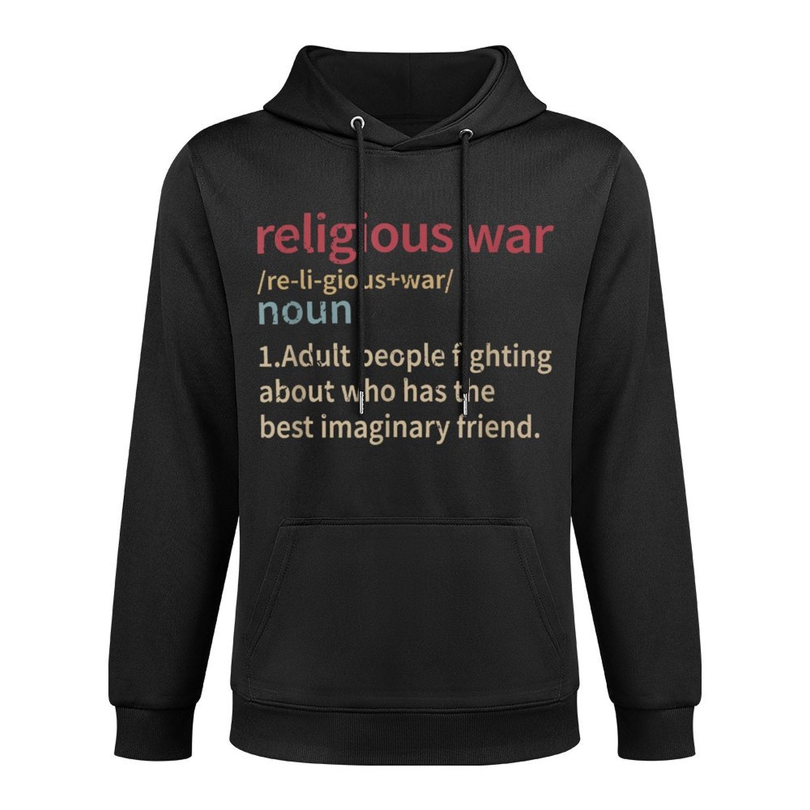 Vintage Religious War Definition Anti-religious Activist Versatile Streetwear Hoodie