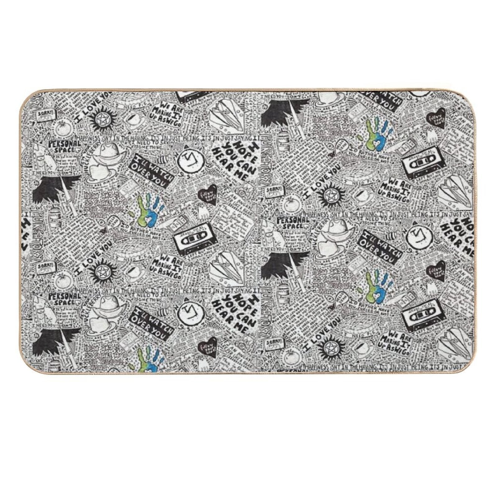 Deancas  Repositionable Bath Mat