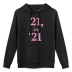 21 in 21, 21st Birthday Kangaroo Pocket Hoodie