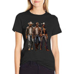 Black Cowboy Western Rodeo Melanin Black History Texas  Stretchy T-Shirt