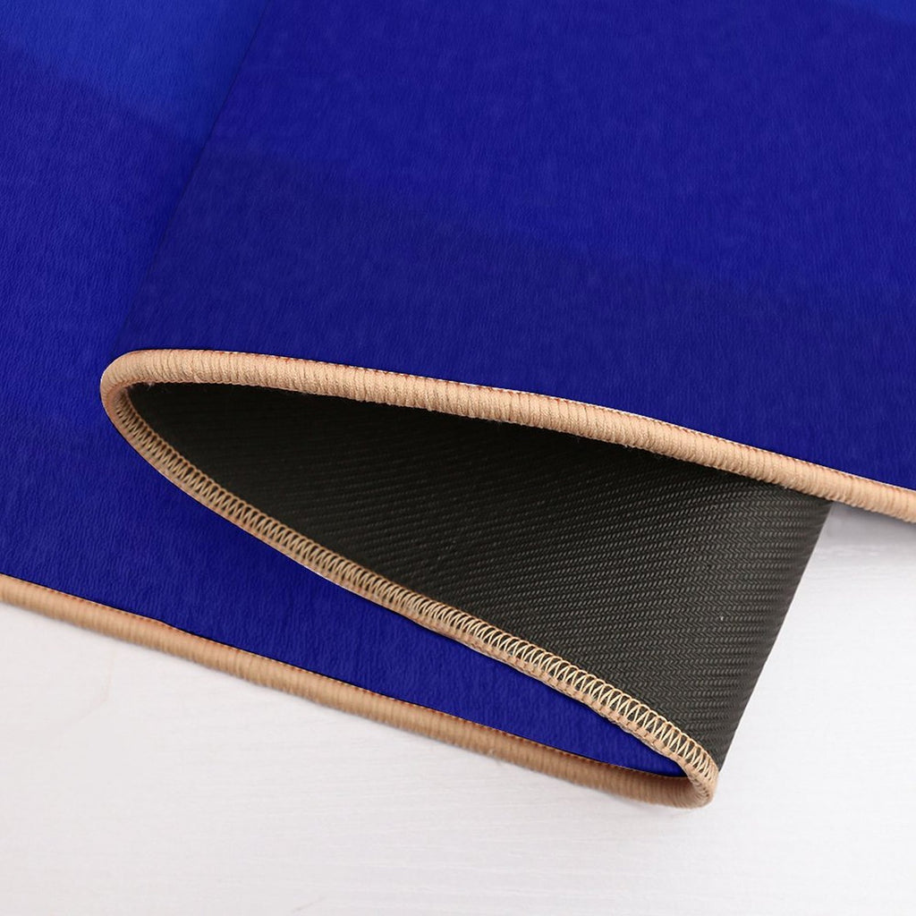 Soothing Blue Ocean Waves Pattern  Dirt-Trapping Bath Mat