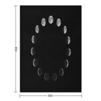 Moon Phases 2 Machine-washable Throw Blanket