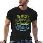 Musky Fishing Gift Muskie Lure Muskellunge  Lightweight T-Shirt