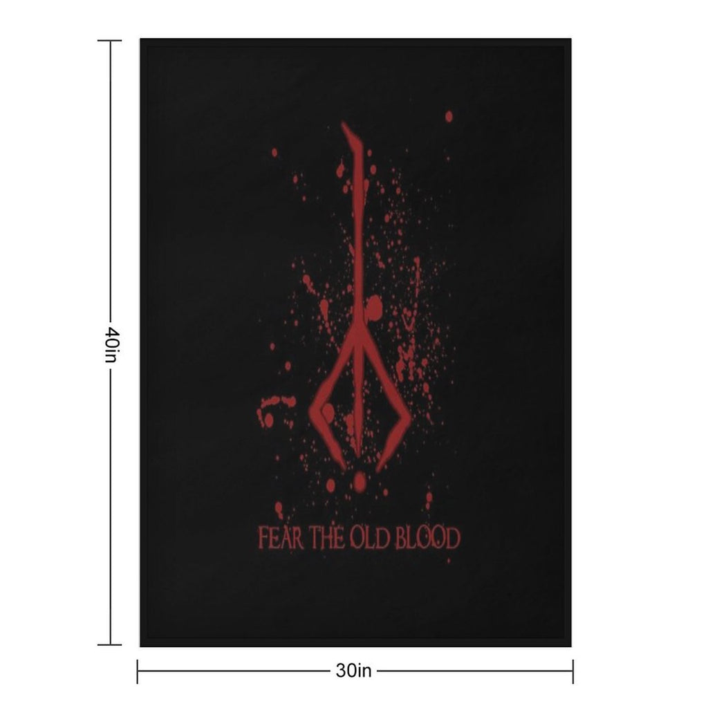 Hunter Symbol - Bloodborne Caryll Rune Machine-washable Throw Blanket