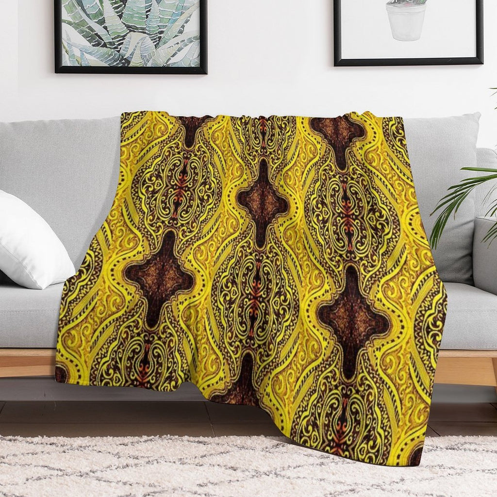 Golden Glow Multi-functional Throw Blanket