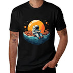 Astronaut Ramen Anime Space Womens Kids Mens Graphic  Polyester Blend T-Shirt