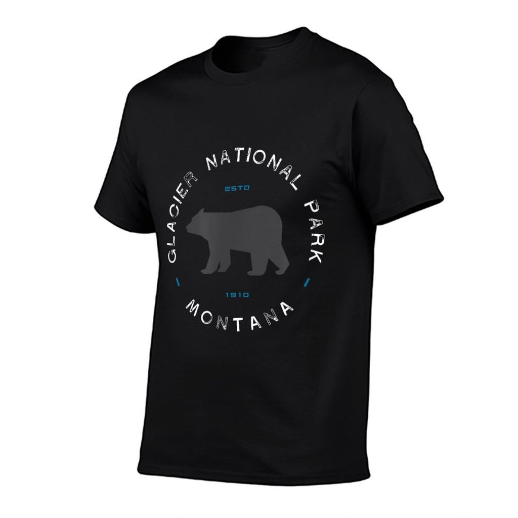 Glacier National Park Retro Vintage Graphic  Graphic-printed T-Shirt