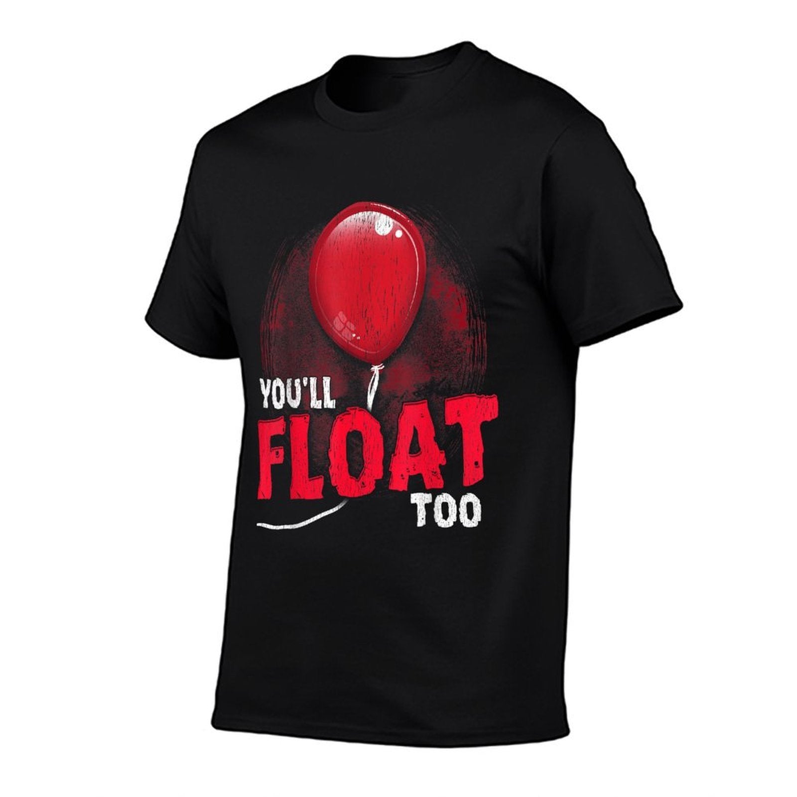 Horror Halloween Gifts Youll Float Too Halloween Horror - Unisex-Adults, Black, Small,  Wrinkle-resistant T-Shirt