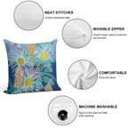 Australian Native Flowers Soft Luxury Feel Throw Pillow