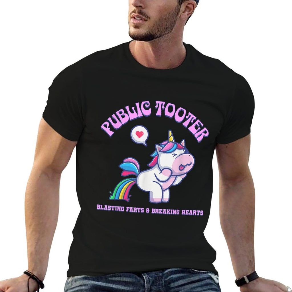 Public Tooter Funny Inappropriate Embarrassing Unicorn Humor  Durable T-Shirt