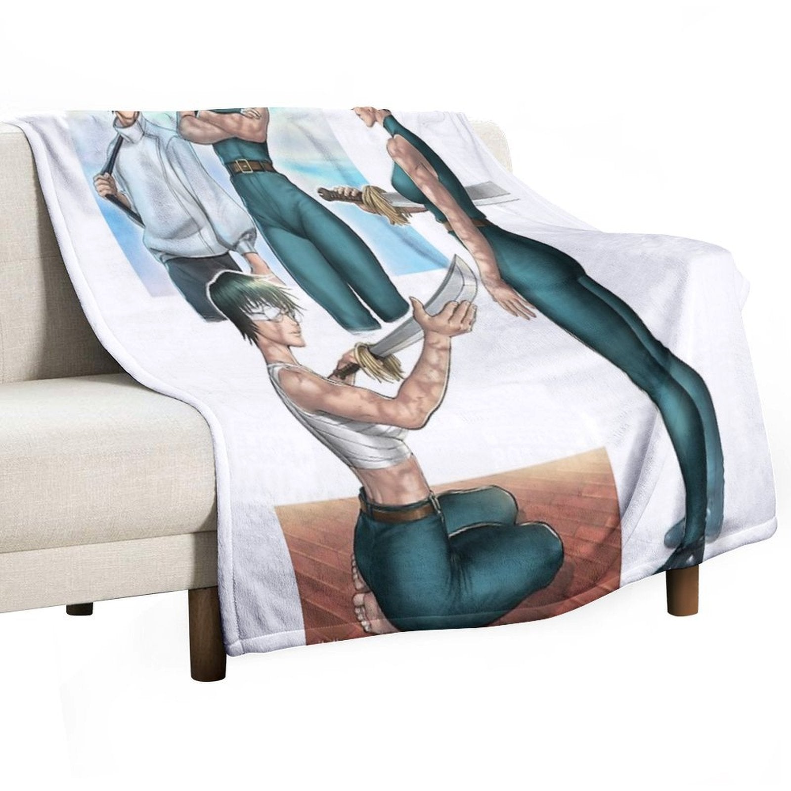 Maki & Yuta (JJK) Velvety-soft Throw Blanket