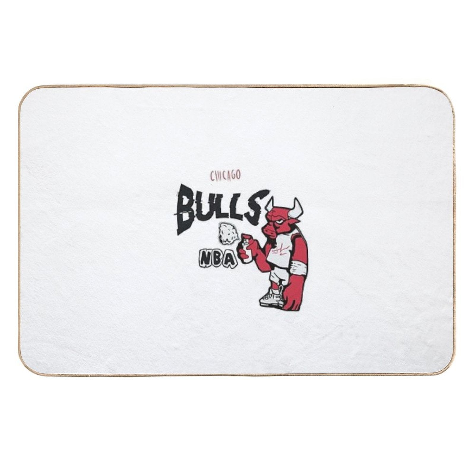 Graffiti Bull – Bulls Street Art Design  Non-Slip Bath Mat