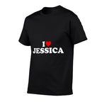 I Love Jessica - Heart  Stretchy T-Shirt