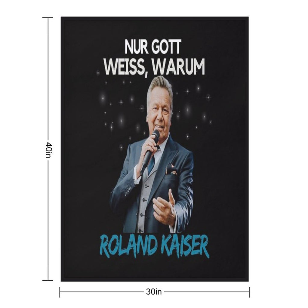 Roland Kaiser - Roland Kaiser Merch Plush Throw Blanket