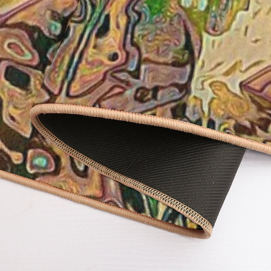 Dreaming A Mayan Menagerie  Versatile Bath Mat