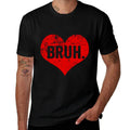 Bruh Meme Funny Saying Bro Greetingns Boys Valentine Boy  Heathered Texture T-Shirt